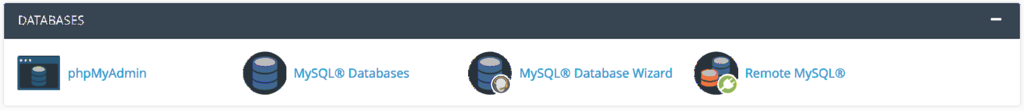 cPanel-databases