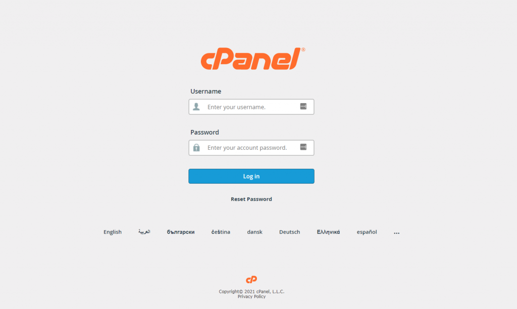 CPanel Login