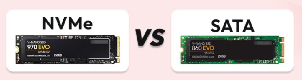 difference between NVMe-vs-SATA